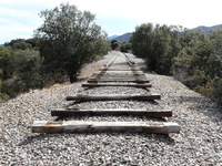 Vía de tren (abandonada);, Ojos Negros - Sagunto