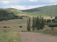 Campos de cultivo vistos desde el sendero