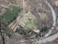 Vista del Monasterio de Obarra desde el Camino de la Croqueta